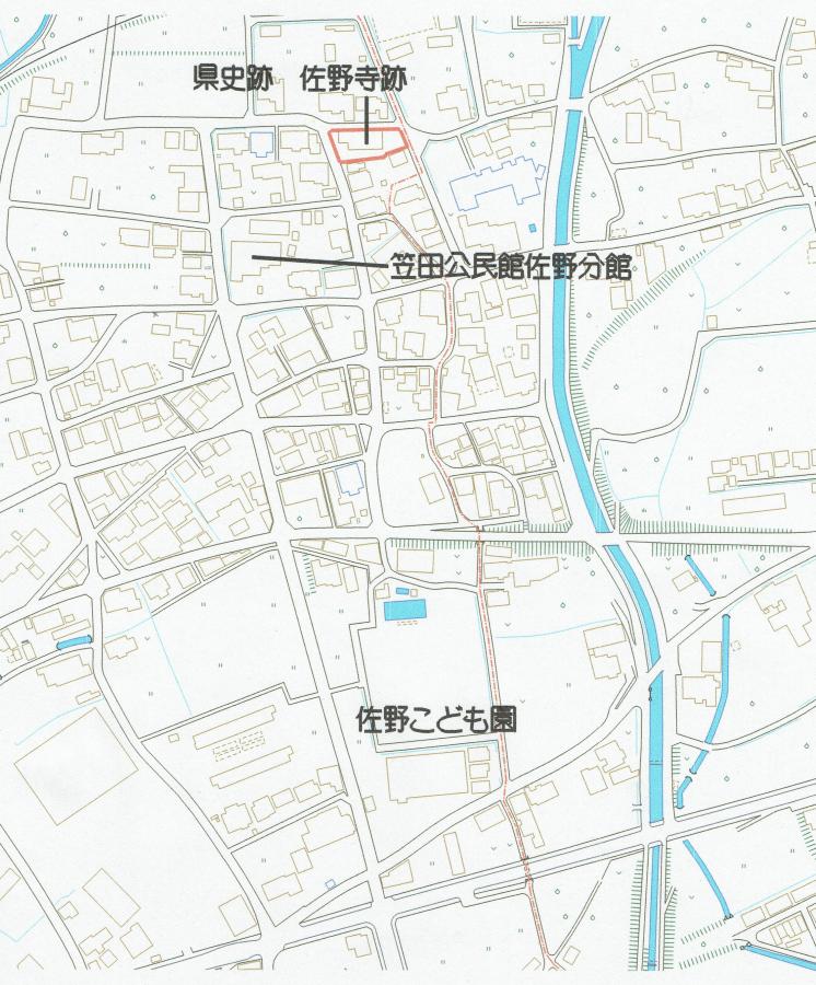 佐野寺跡地図1