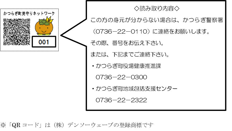 見守りシール見本